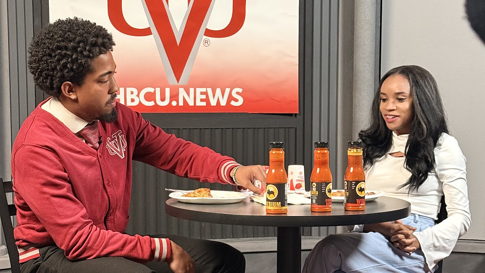 Wingin' It Brings the Heat: VUU Student Host Puts Channel 12 Anchor and Professor Jasmine Turner Through the Wing Challenge